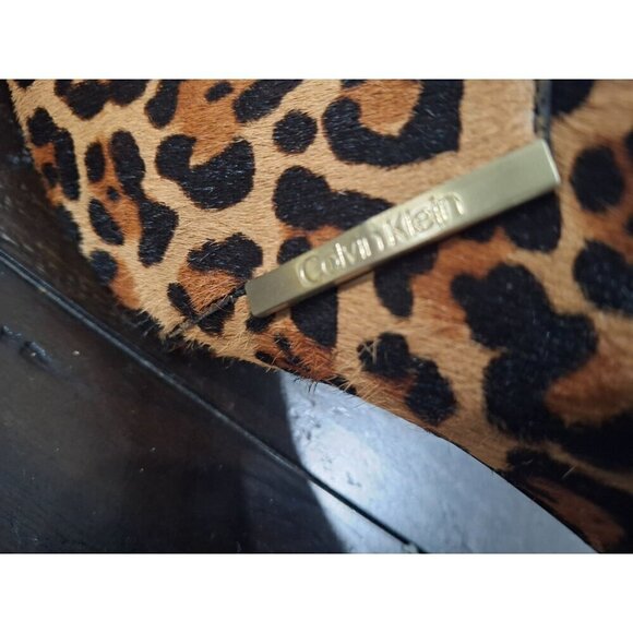 EUC Calvin Klein Jeanna Calf Hair Leopard Print Pumps/Size 8.5 - Picture 9 of 11